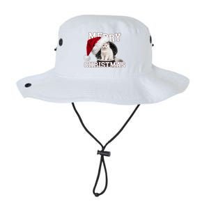 Merry Christmas Snow Globe White Cat Xmas Gift Legacy Cool Fit Booney Bucket Hat