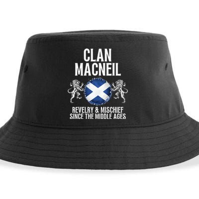 Macneil Clan Scottish Family Name Scotland Heraldry Sustainable Bucket Hat