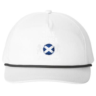 Macneil Clan Scottish Family Name Scotland Heraldry Snapback Five-Panel Rope Hat