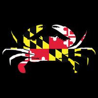 Maryland Crab State Pride Flag Impact Tech Backpack