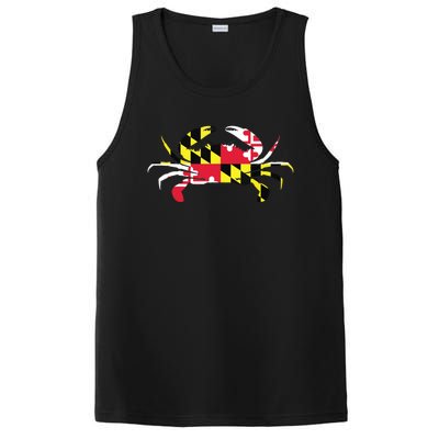 Maryland Crab State Pride Flag PosiCharge Competitor Tank