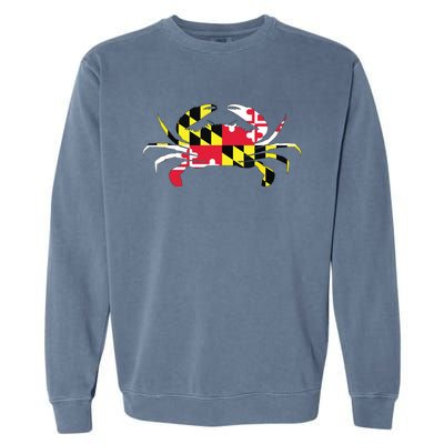 Maryland Crab State Pride Flag Garment-Dyed Sweatshirt