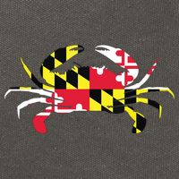Maryland Crab State Pride Flag Cotton Canvas Backpack