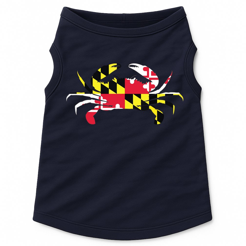 Maryland Crab State Pride Flag Doggie Tank