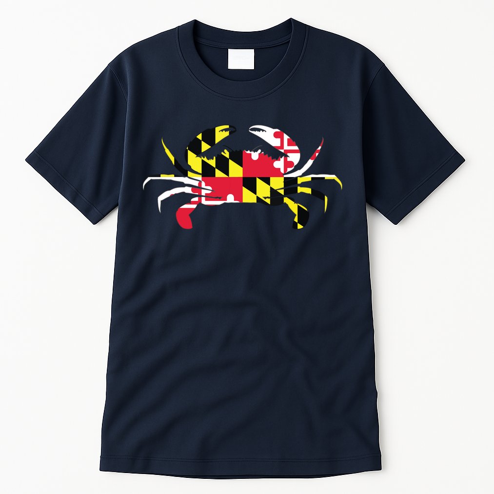 Maryland Crab State Pride Flag Tall T-Shirt