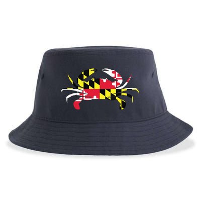 Maryland Crab State Pride Flag Sustainable Bucket Hat