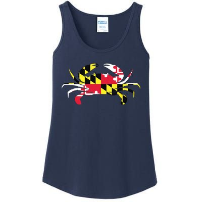 Maryland Crab State Pride Flag Ladies Essential Tank