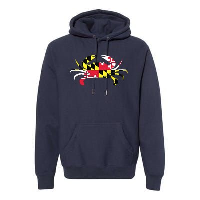 Maryland Crab State Pride Flag Premium Hoodie