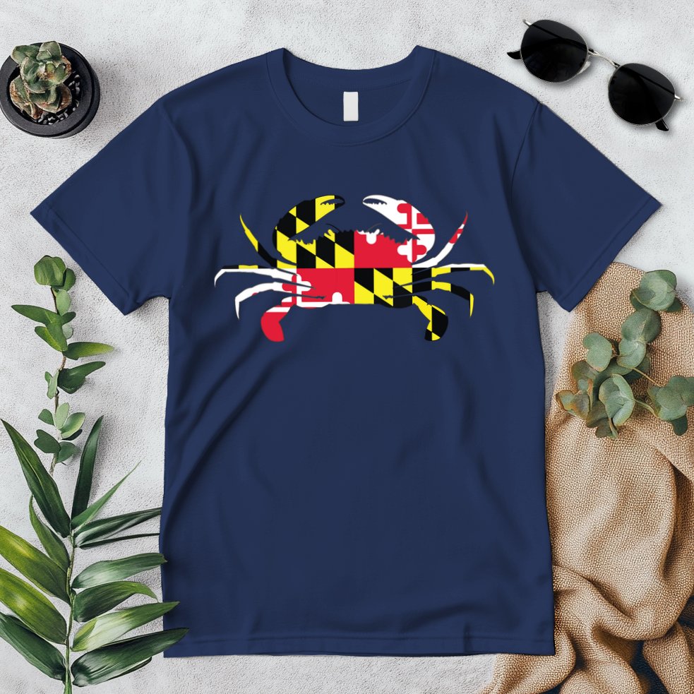 Maryland Crab State Pride Flag Premium T-Shirt