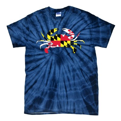 Maryland Crab State Pride Flag Tie-Dye T-Shirt