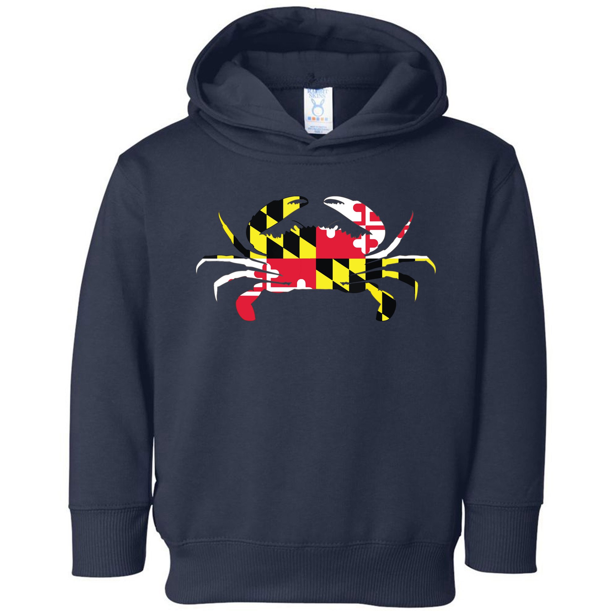 Maryland Crab State Pride Flag Toddler Hoodie