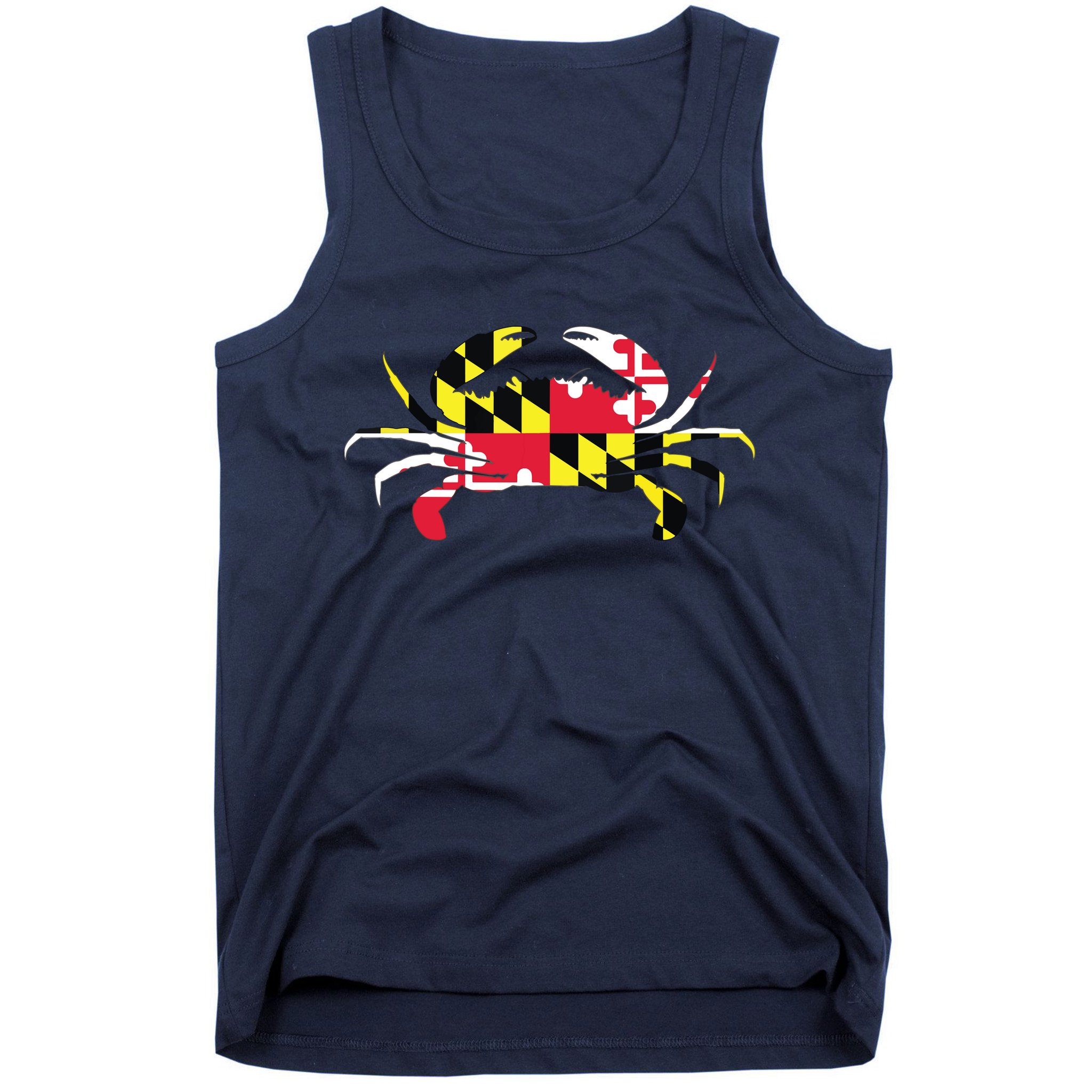 Maryland Crab State Pride Flag Tank Top