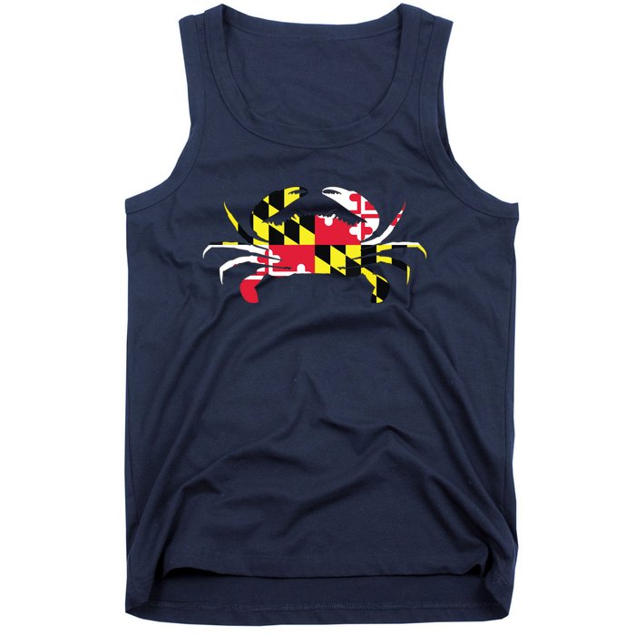 Maryland Crab State Pride Flag Tank Top