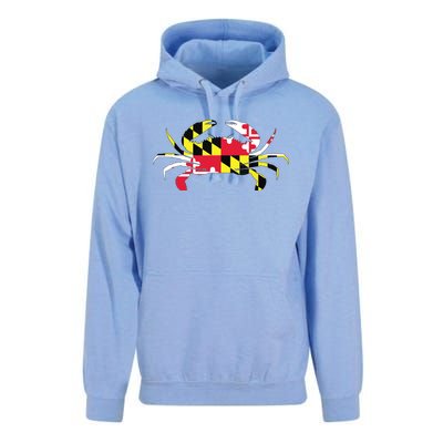 Maryland Crab State Pride Flag Unisex Surf Hoodie