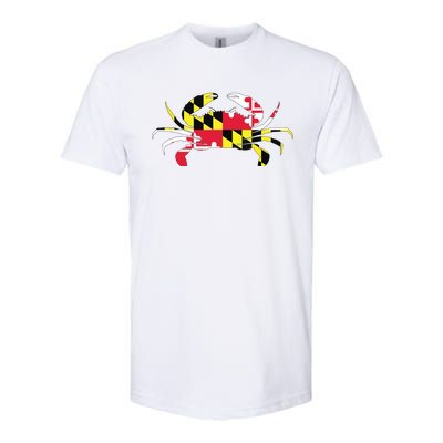 Maryland Crab State Pride Flag Softstyle CVC T-Shirt