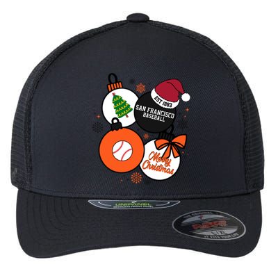 Merry Christmas San Francisco Baseball Est 1883 Flexfit Unipanel Trucker Cap