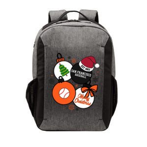 Merry Christmas San Francisco Baseball Est 1883 Vector Backpack