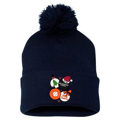 Merry Christmas San Francisco Baseball Est 1883 Pom Pom 12in Knit Beanie