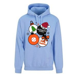 Merry Christmas San Francisco Baseball Est 1883 Unisex Surf Hoodie