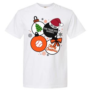 Merry Christmas San Francisco Baseball Est 1883 Garment-Dyed Heavyweight T-Shirt