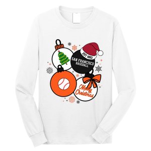 Merry Christmas San Francisco Baseball Est 1883 Long Sleeve Shirt