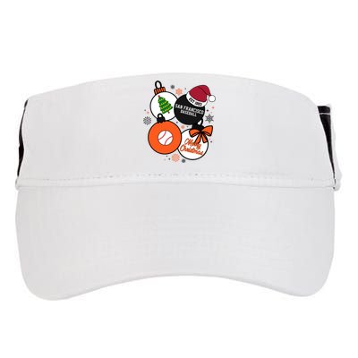 Merry Christmas San Francisco Baseball Est 1883 Adult Drive Performance Visor