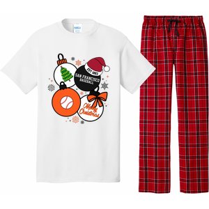 Merry Christmas San Francisco Baseball Est 1883 Pajama Set