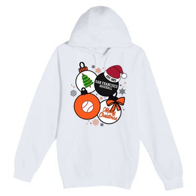 Merry Christmas San Francisco Baseball Est 1883 Premium Pullover Hoodie