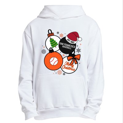 Merry Christmas San Francisco Baseball Est 1883 Urban Pullover Hoodie