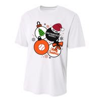 Merry Christmas San Francisco Baseball Est 1883 Performance Sprint T-Shirt