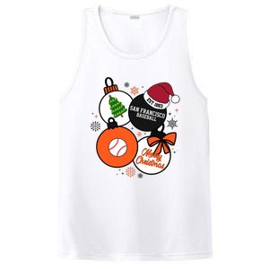 Merry Christmas San Francisco Baseball Est 1883 PosiCharge Competitor Tank