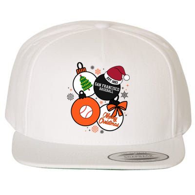 Merry Christmas San Francisco Baseball Est 1883 Wool Snapback Cap