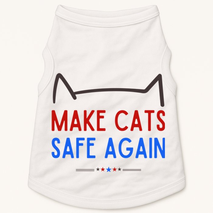 Make Cats Safe Again – Funny Cat Safety Awareness Doggie Tank