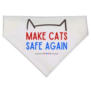 Make Cats Safe Again – Funny Cat Safety Awareness USA-Made Doggie Bandana