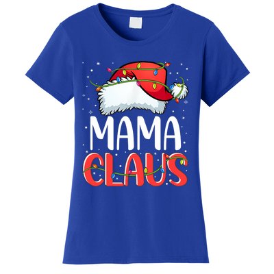 Mama Claus Santa Funny Christmas Pajama Matching Family Meaningful Gift Women's T-Shirt