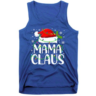 Mama Claus Santa Funny Christmas Pajama Matching Family Gift Tank Top