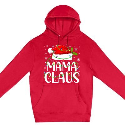 Mama Claus Santa Funny Christmas Pajama Matching Family Gift Premium Pullover Hoodie