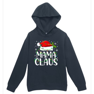 Mama Claus Santa Funny Christmas Pajama Matching Family Gift Urban Pullover Hoodie