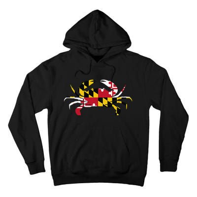 Maryland Crab State Pride Flag Tall Hoodie