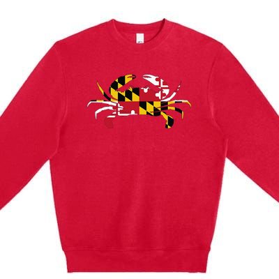 Maryland Crab State Pride Flag Premium Crewneck Sweatshirt