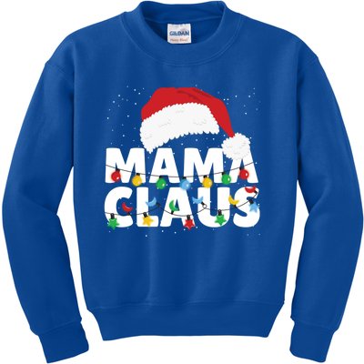 Mama Claus Santa Hat Christmas Celebration Cute Gift Kids Sweatshirt