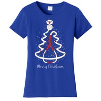 Merry Christmas Stethoscope Christmas Tree Lights Nursing Gift Women's T-Shirt