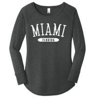 Miami Classic Style Miami Florida FL Women's Perfect Tri Tunic Long Sleeve Shirt