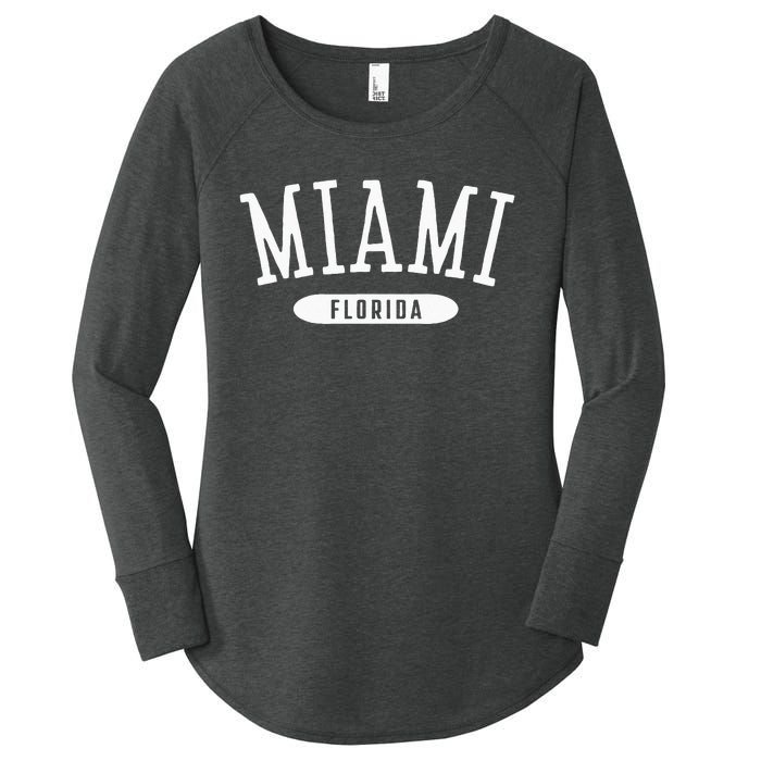 Miami Classic Style Miami Florida FL Women's Perfect Tri Tunic Long Sleeve Shirt