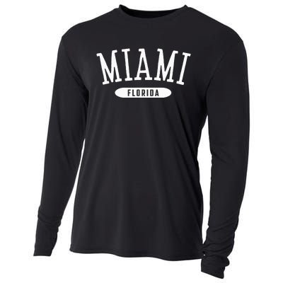 Miami Classic Style Miami Florida FL Cooling Performance Long Sleeve Crew