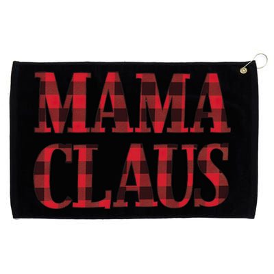 Mama Claus Santa Hat Red Buffalo Plaid Christmas Pajama Cute Gift Grommeted Golf Towel