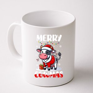 Merry Christmas Santa Cow Farmer Lover Family Colorful Gift Coffee Mug