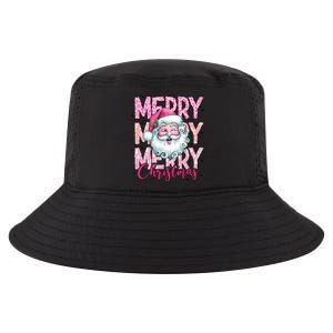 Merry Christmas Santa Claus Rero Pink Cool Comfort Performance Bucket Hat