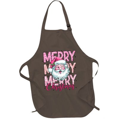 Merry Christmas Santa Claus Rero Pink Apron