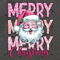 Merry Christmas Santa Claus Rero Pink Vector Backpack